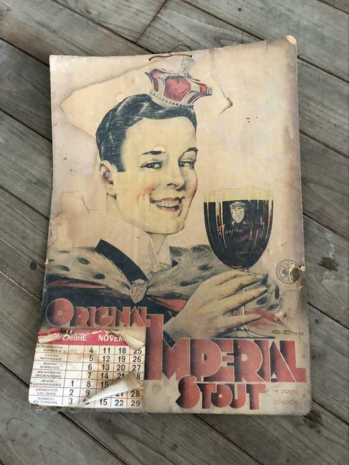ORIGINAL IMPÉRIAL STOUT , calendrier carton, Collections, Marques de bière, Utilisé