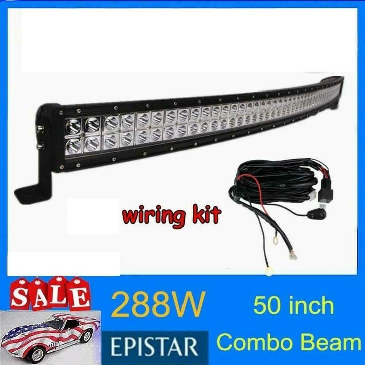 led bar gebogen 288w nieuw!!!, Auto diversen, Auto-accessoires, Nieuw, Ophalen of Verzenden