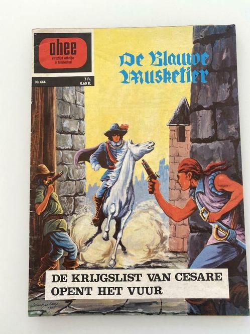 Strip Ohee 444 Blauwe Musketier Krijgslist van Cesare 10 -71, Boeken, Stripverhalen, Gelezen, Eén stripboek, Ophalen of Verzenden