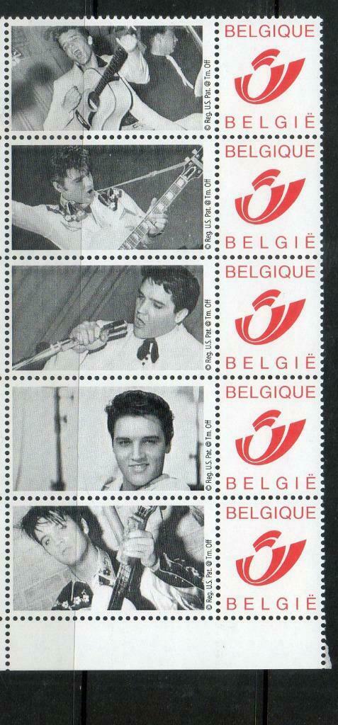 duostamps Elvis Presley, Postzegels en Munten, Postzegels | Europa | België, Ophalen of Verzenden