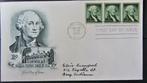 FDC - PRESIDENTEN USA- PRESIDENT GEORGE WASHINGTON, Ophalen of Verzenden, Gestempeld, Overige thema's