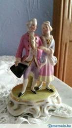 Couple en porcelaine polychrome Andenne, Antiek en Kunst, Ophalen of Verzenden