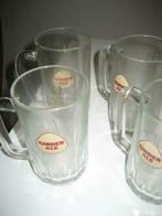 4 Ginder ale glazen met oor, Verzamelen, Ophalen, Gebruikt