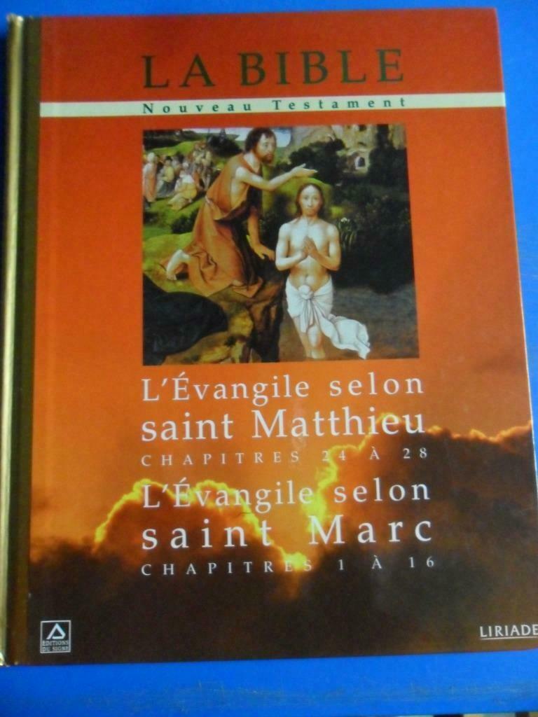La Bible - L'évangile selon saint Matthieu et saint Marc, Livres, Enlèvement ou Envoi, Utilisé, Christianisme | Catholique