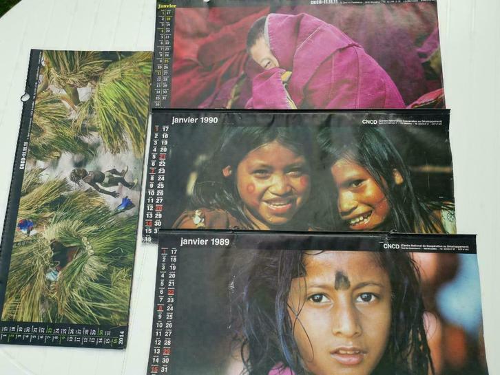 4 CNCD-posterkalenders - verbluffende afbeeldingen van de we, Boeken, Prentenboeken en Plaatjesalbums, Zo goed als nieuw, Ophalen of Verzenden