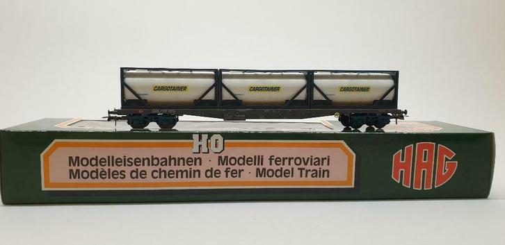 HAG 396 HO  SBB  CARGOTAINER WS/AC  (#527), Hobby en Vrije tijd, Modeltreinen | H0, Zo goed als nieuw, Wagon, Wisselstroom, Märklin