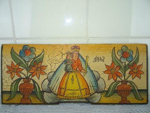 Antiek paneel Heilige Maria Sterre der Zee uit 1842 Slovenië, Antiek en Kunst, Antiek | Religieuze voorwerpen, Ophalen of Verzenden