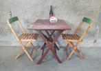 Partij oude vintage klaptafels plooitafels plooitafeltjes