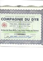Compagnie du Dyr, 1920 à 1950, Action, Envoi
