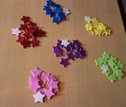 Set van 12 stickers Glinsterende sterren NIEUW, Verzamelen, Stickers, Ophalen of Verzenden