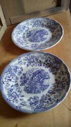 Oud antiek bord / 2 oude antieke borden delfts blauw stempel, Antiek en Kunst, Curiosa en Brocante, Ophalen of Verzenden