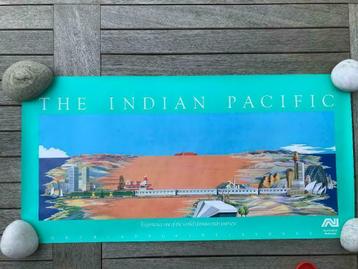 Poster Affiche Chemins de Fer australiennes - Indian Pacific