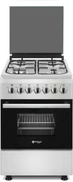 Nieuwe 50 cm INOX gasfornuizen & electrische oven, Ophalen, Minder dan 85 cm, Nieuw, 4 kookzones