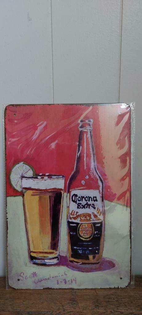 Wandbord Corona Cerveza, Tuin en Terras, Tuinwanddecoratie, Nieuw, Verzenden