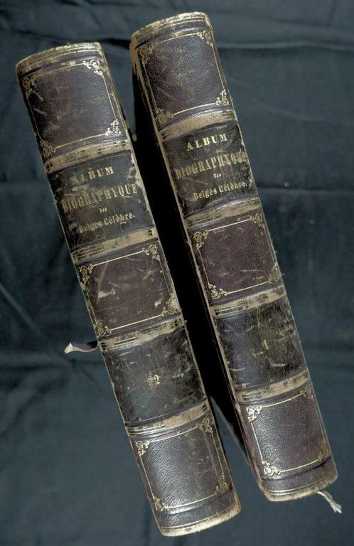 [Belgique] Album Biographique des Belges Célèbres 1845-48, Antiquités & Art, Antiquités | Livres & Manuscrits, Enlèvement ou Envoi