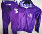 Jogging velours lisse violet - Tex - taille 134-140, Comme neuf, Fille, Tex, Vêtements de sport ou Maillots de bain