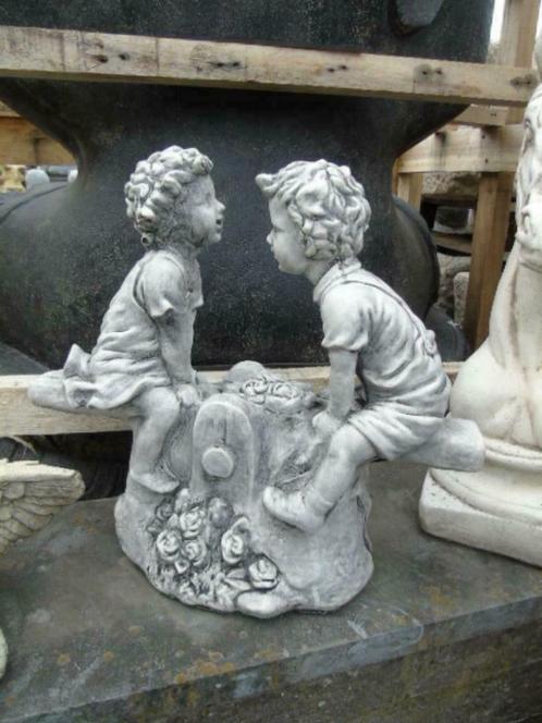 statue d enfants sur une balançoire en pierre pat, Jardin & Terrasse, Statues de jardin, Neuf, Autres types, Béton, Enlèvement ou Envoi