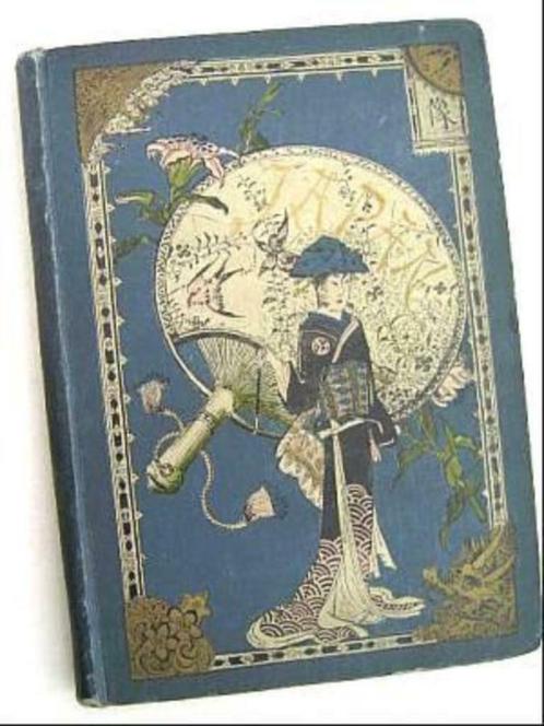 De Japanneezen Zeer fraaie bandtekening 1892? Geïll. Japan, Antiek en Kunst, Antiek | Boeken en Manuscripten, Ophalen of Verzenden
