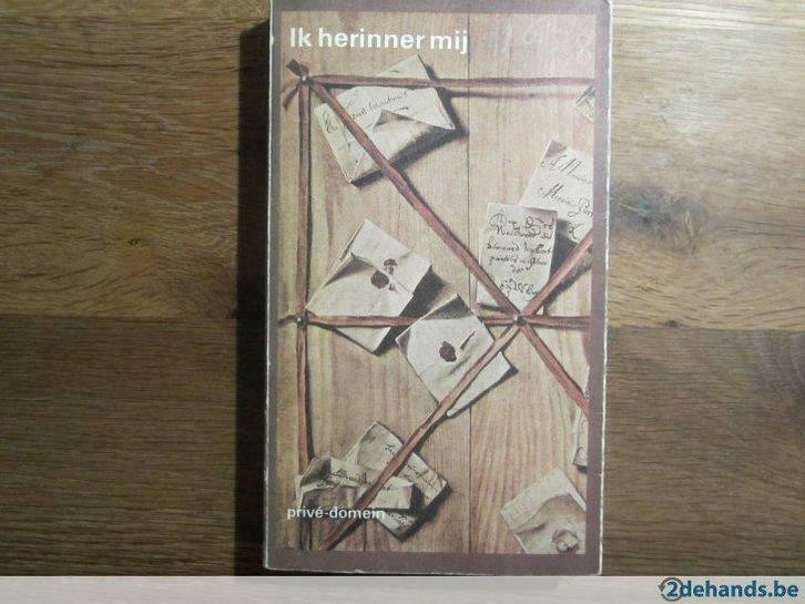 Ik herinner mij(Privé-domein nummer 151), Livres, Littérature, Utilisé, Enlèvement