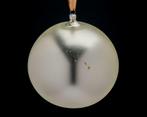 Vintage kerstbal zilver mat 17cm diameter, Gebruikt, Ophalen of Verzenden