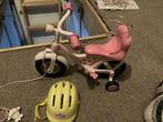 Poppen fietsje met zijwieltjes en helmpje, Gebruikt, Ophalen, Babypop