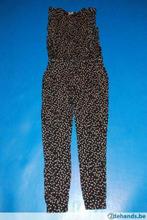 Combinaison pantalon long noir rose pois JBC 134, Fille, Utilisé, Enlèvement ou Envoi, Pantalon