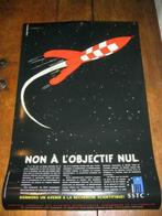 Rare affiche Tintin Kuifje, Comme neuf, Tintin, Image, Affiche ou Autocollant, Enlèvement ou Envoi