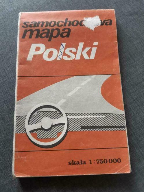 Wegenmap – Polski 1987, Livres, Atlas & Cartes géographiques, Utilisé, Carte géographique, Europe autre, 1800 à 2000, Enlèvement ou Envoi