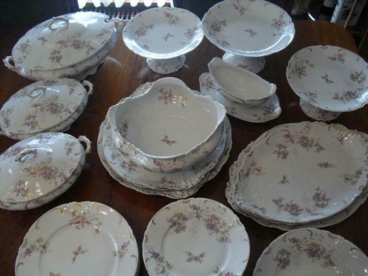 Uniek Limoges servies, Antiek en Kunst, Antiek | Servies compleet, Ophalen