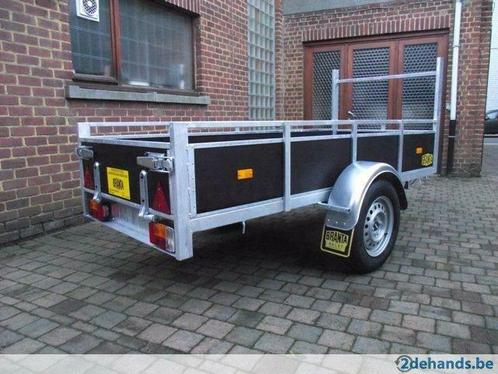 Professionele enkelasaanhangwagen 2,3 x 1,25m te 9300 Aalst, Auto diversen, Auto-accessoires, Nieuw, Ophalen