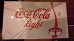 Ancienne plaque Coca-Cola Light en Tôle Recto verso 1995, Enlèvement ou Envoi