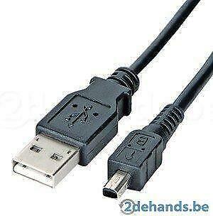 USB 2.0 Aansluitkabel USB A - USB mini B 4 pins 1 m, Informatique & Logiciels, Pc & Câble réseau, Utilisé, Enlèvement ou Envoi