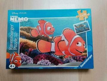 2 puzzels van elk 20 stuks Nemo in doos, Enlèvement, 10 à 50 pièces, Utilisé, 2 à 4 ans