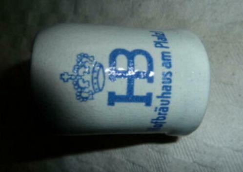 #C bier glas / mini pul HOFBRÄUHAUS AM PLATZL 2cl, Verzamelen, Glas en Drinkglazen, Gebruikt, Bierglas, Ophalen of Verzenden