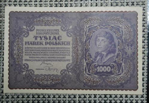 Billet 1000 marek pologne 1919 UNC, Timbres & Monnaies, Billets de banque | Europe | Billets non-euro, Série, Pologne, Enlèvement ou Envoi