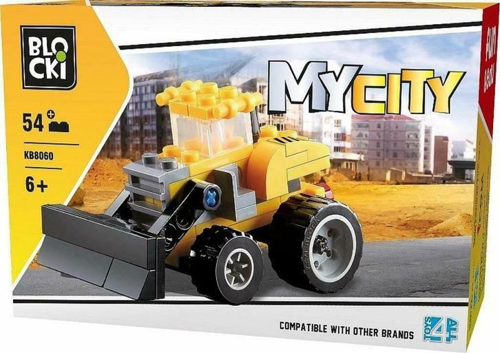 BlockI Pads – MyCity Bulldozer, Kinderen en Baby's, Speelgoed | Bouwstenen, Nieuw, Overige merken, Ophalen of Verzenden