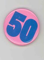 Button 50 jaar, Versiering, Zo goed als nieuw, Verzenden
