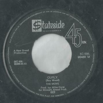 The Move – Curly / This time tomorrow – Single, Enlèvement ou Envoi, Single, Utilisé, Pop