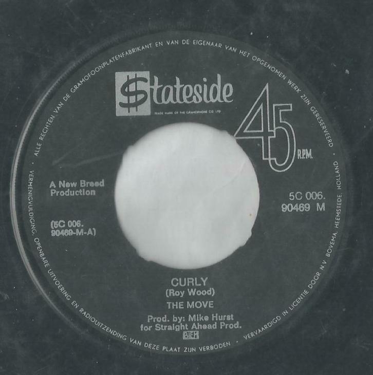 The Move – Curly / This time tomorrow – Single, Cd's en Dvd's, Vinyl Singles, Gebruikt, Single, Pop, 7 inch, Ophalen of Verzenden