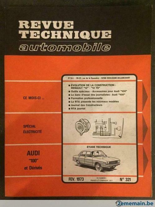 Revue Technique Automobile Audi "100" et Dérivés (1968), Auto diversen, Handleidingen en Instructieboekjes, Ophalen of Verzenden