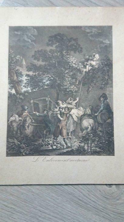 Eau forte  ( Antoine Baudouin 1746/1831), Antiquités & Art, Art | Eaux-fortes & Gravures