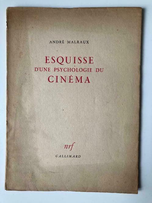 Esquisse d'une psychologie du cinéma - André Malraux, Livres, Cinéma, Tv & Médias, Enlèvement ou Envoi
