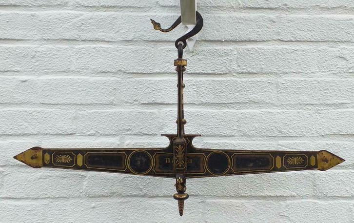 antieke Victoriaanse Engelse 19de eeuwse weegschaal, Antiek en Kunst, Antiek | Gereedschap en Instrumenten, Ophalen of Verzenden
