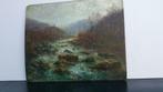 Huile sur panneau "Paysage fluvial Ardennes" Alfred Bastien, Antiquités & Art, Art | Peinture | Classique, Enlèvement ou Envoi