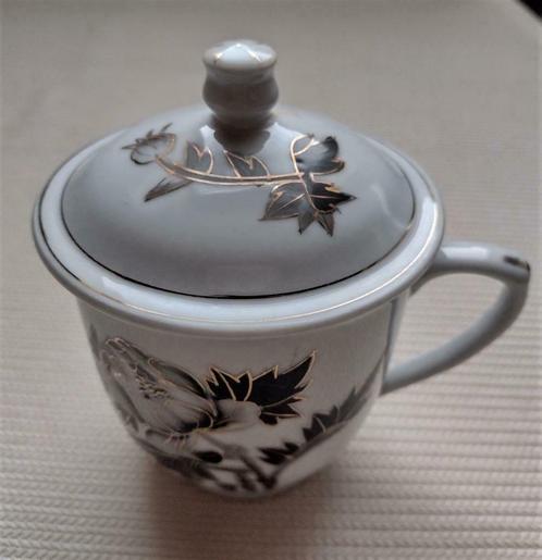 NEUF * Grande tasse/mug à thé chinoise avec couvercle * 9 cm, Maison & Meubles, Cuisine | Vaisselle, Neuf, Tasse(s) et/ou soucoupe(s)