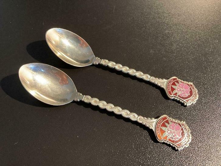 Wielrennen Antwerpen - 1958 en 1959  - verzilverde lepeltjes, Verzamelen, Sportartikelen en Voetbal, Zo goed als nieuw, Overige typen