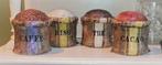4 Pots de Rangement Vintage - Céramique, Enlèvement ou Envoi
