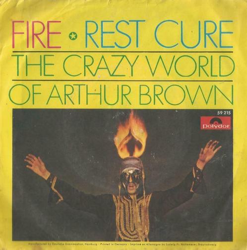 The crazy world of Arthur Brown – Fire / Rest cure – Single, Cd's en Dvd's, Vinyl Singles, Single, Pop, 7 inch, Ophalen of Verzenden