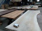 BOOMSTAM TAFELS - Houten tafels,  Tafelbladen planken, Maison & Meubles, Pièces pour table, 100 à 150 cm, Autres essences de bois