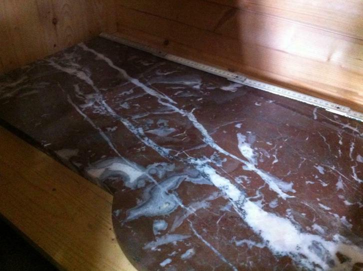 Marmeren stukken (van een oude commode en 2 nachttafels), Antiek en Kunst, Curiosa en Brocante, Ophalen